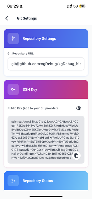 Copy Public Key
